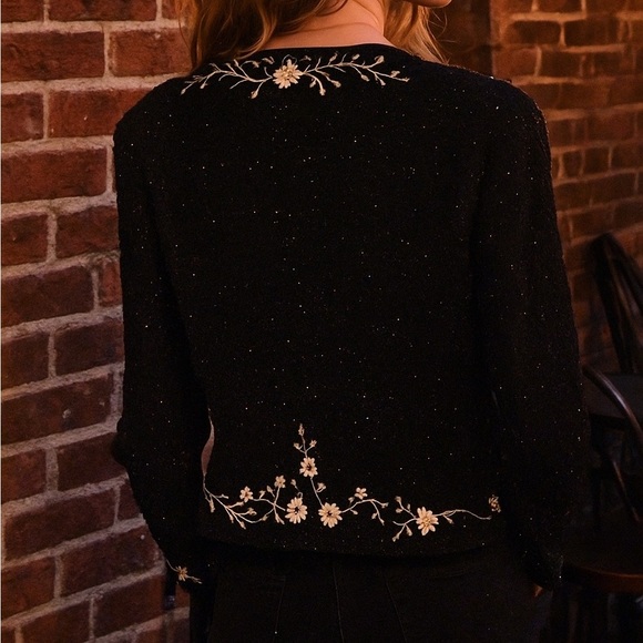 Montage Collection by Mon Cheri Beaded Floral Evening Jacket (SP) - Picture 13 of 13